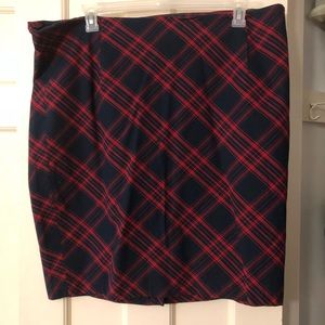 Plaid old navy pencil skirt